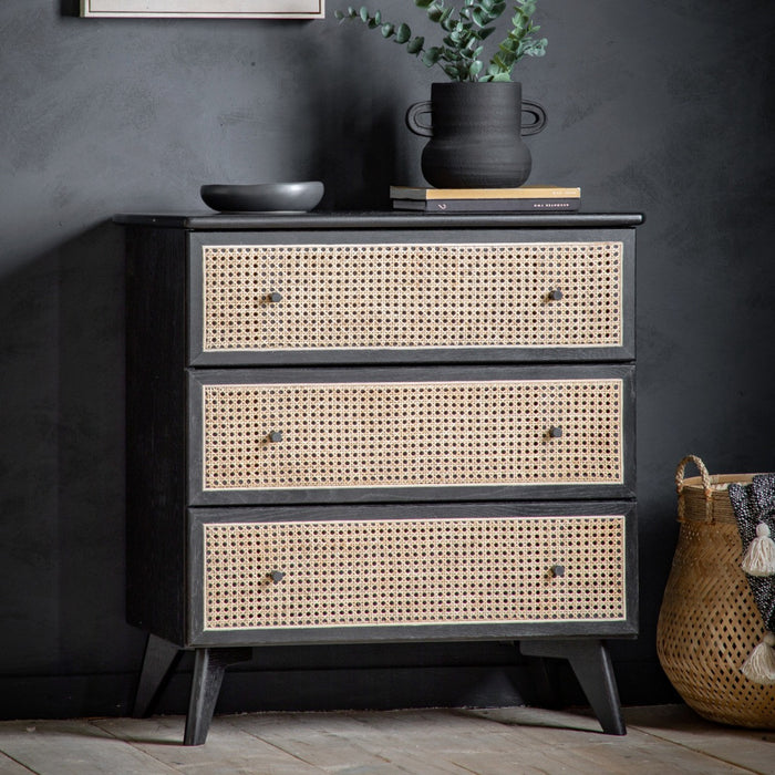Skylar 3 Drawer Rattan Chest