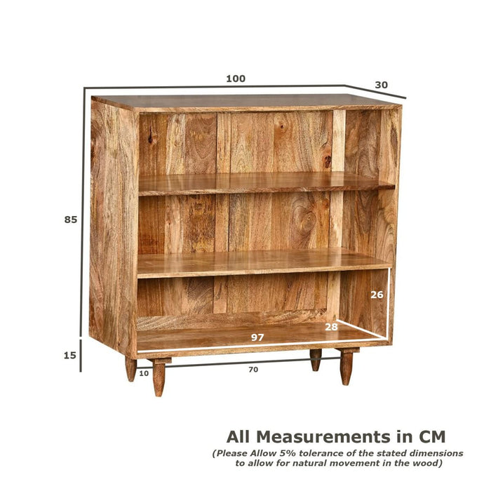 Ex Display Scandi Mango 100cm Bookcase - One Available