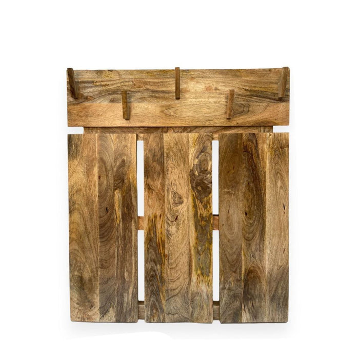 Scandi Mango 78cm Shoe Cupboard & Coat Hook - In Stock