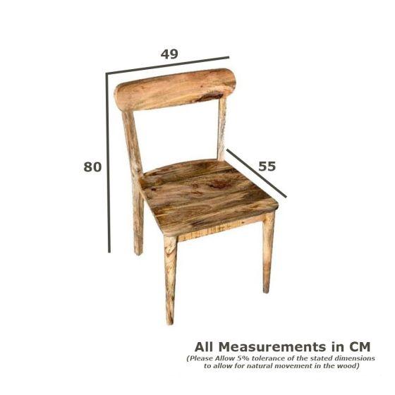 Acre & Artisan Light Vintage Mango Dining Chair 1