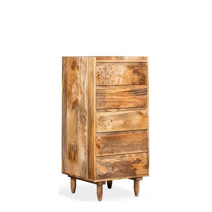 Scandi Mango 5 Drawer Tall Boy - In Stock