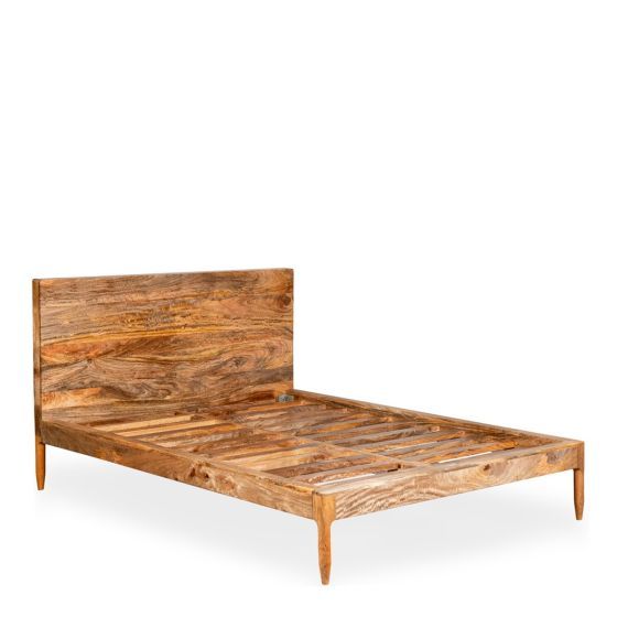 Acre & Artisan Scandi Mango Wood Bed Frame 3 Sizes In Stock