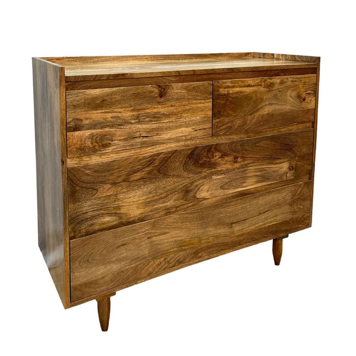 Scandi Mango 100cm 4 Drawer Chest - In Stock