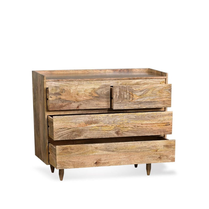 Scandi Mango 100cm 4 Drawer Chest - In Stock