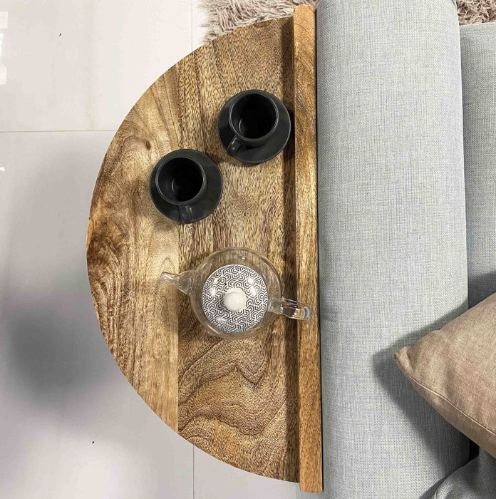 Scandi Mango Sofa End Table - In Stock