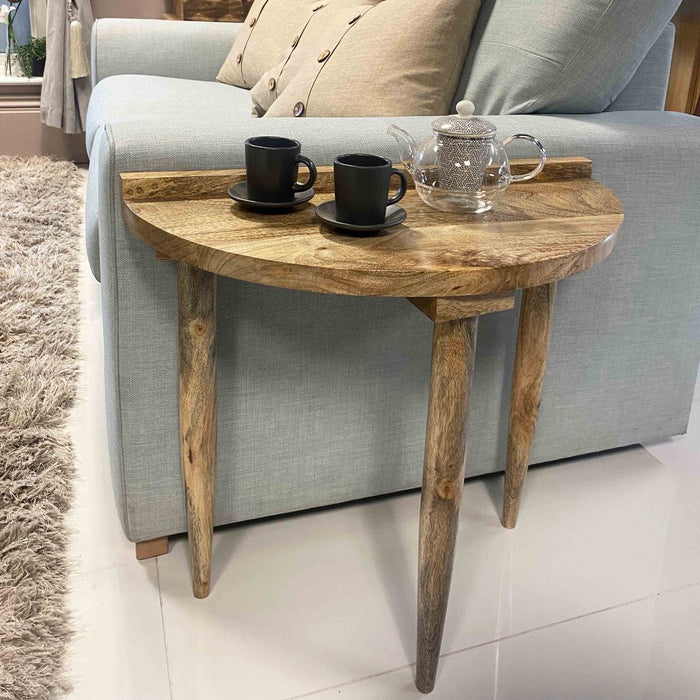 Scandi Mango Sofa End Table - In Stock