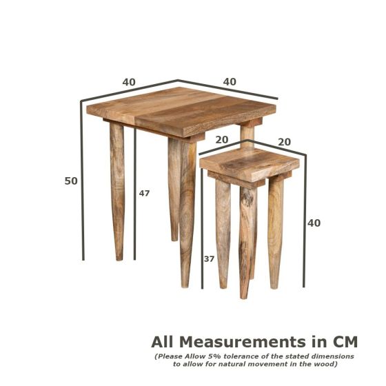 Acre & Artisan Scandi Mango Nest Of Tables 2