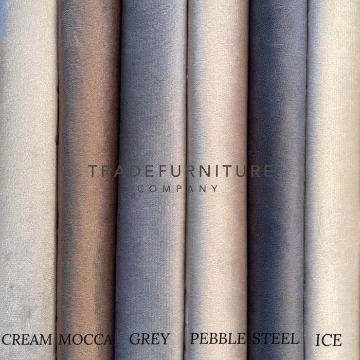 Soft Plush Velvet Bed Fabric Sample 9 Colours