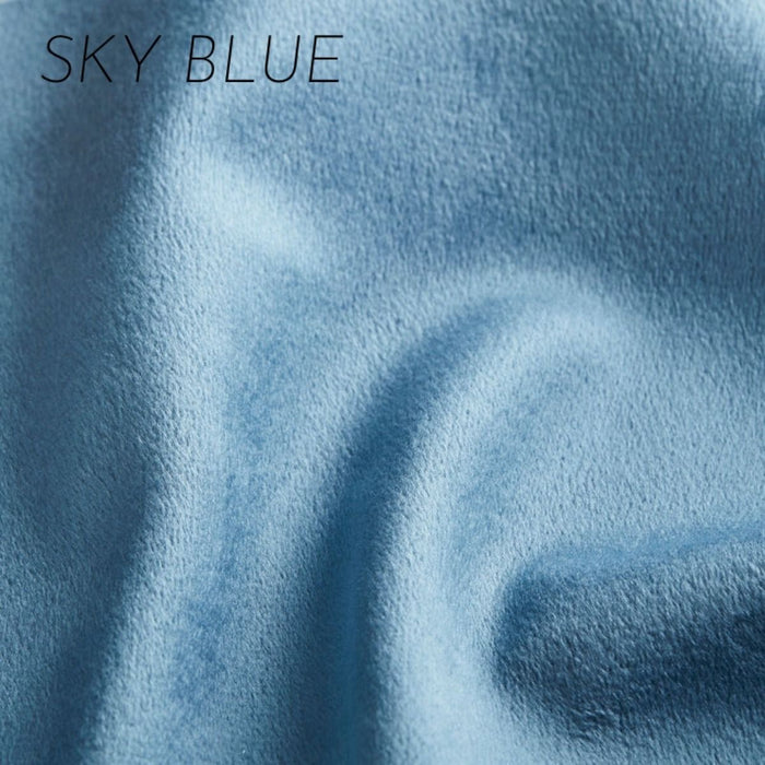 Soft Plush Velvet Bed Fabric Sample 9 Colours