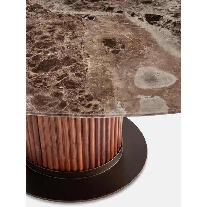 Ellipse Oval Dining Table with Marble Top