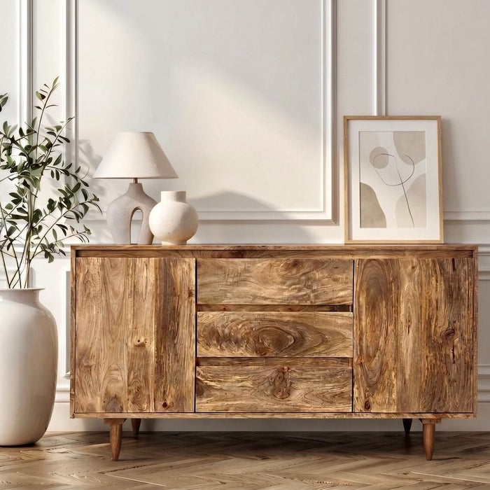 Scandi Mango 130cm Sideboard - In Stock