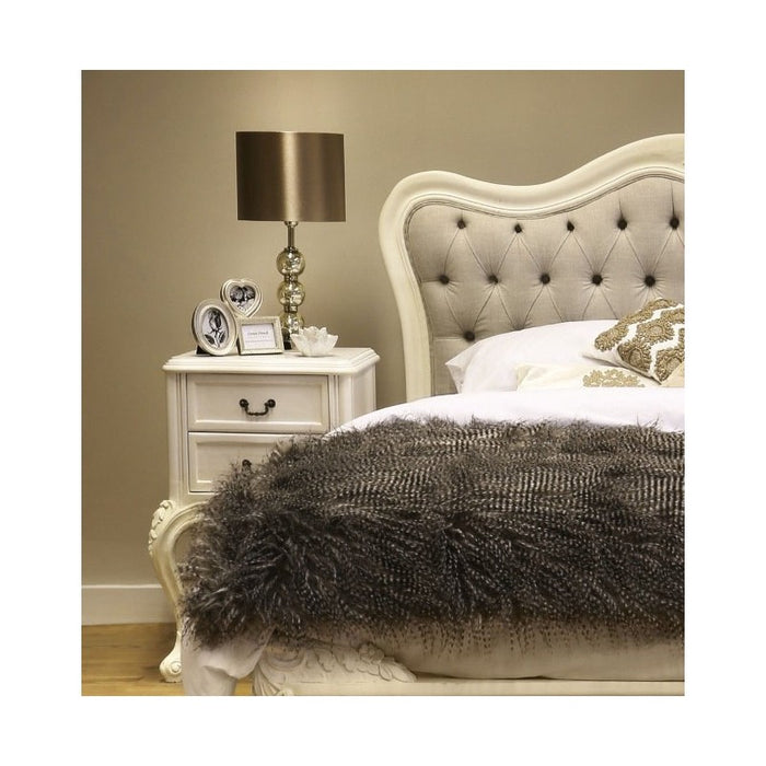 Sophia French 2 Drawer Bedside Table