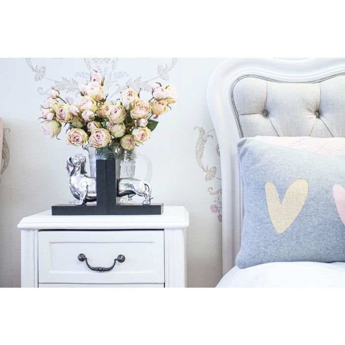 Sophia French 2 Drawer Bedside Table
