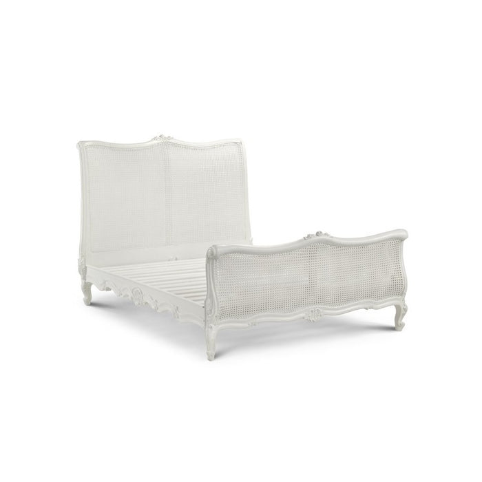 Sophia French Painted Louis XV Rattan Bed