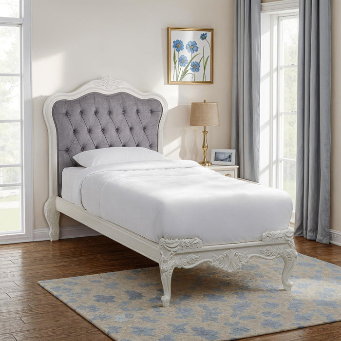 Sophia Upholstered French Single Bed