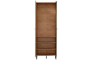 Amos Mann Oak Effect Tall Slim 2 Door Wardrobe