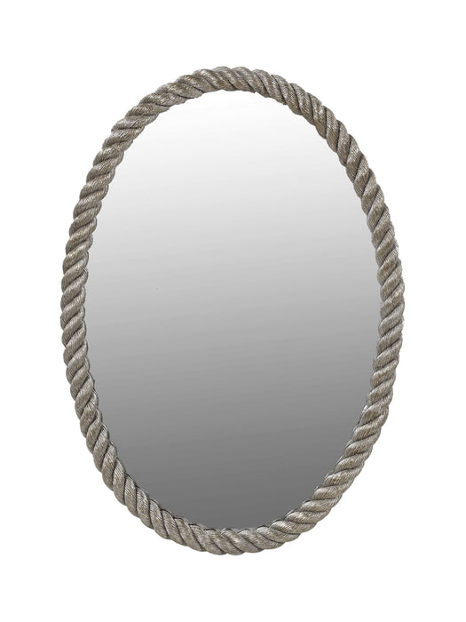 Silvered Braid Mirror