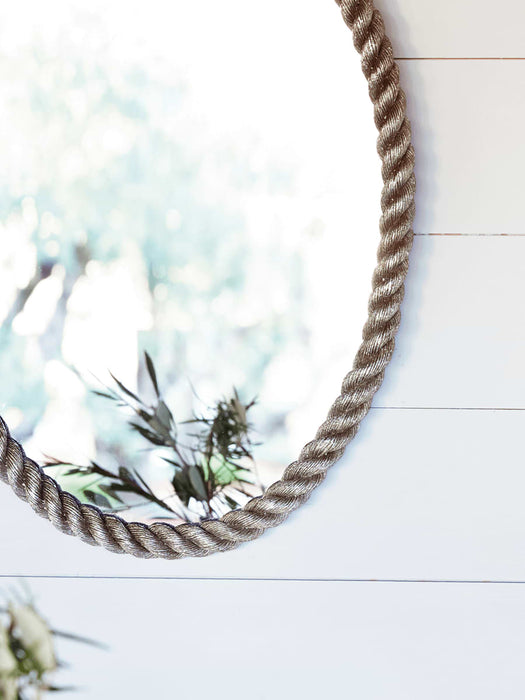 Silvered Braid Mirror