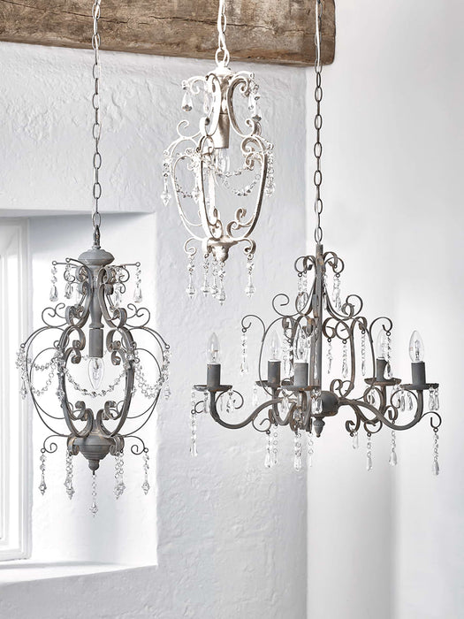 Medium Juliet Chandelier - Grey