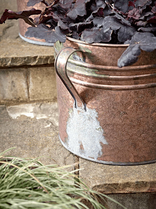 Three Aged Planters - Copper