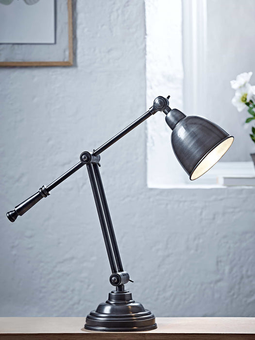 Ankur Desk Lamp - Antique Zinc