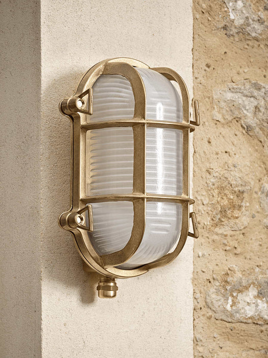 Brass Oval Bunker Light