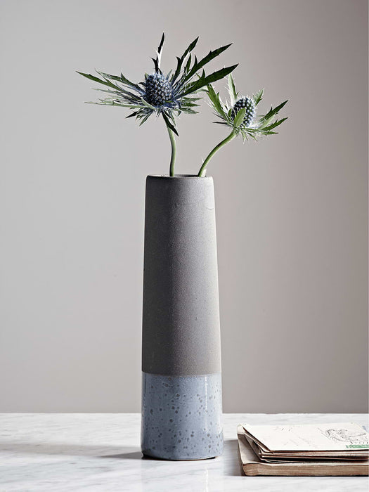 Dipped Concrete Vase - Blue