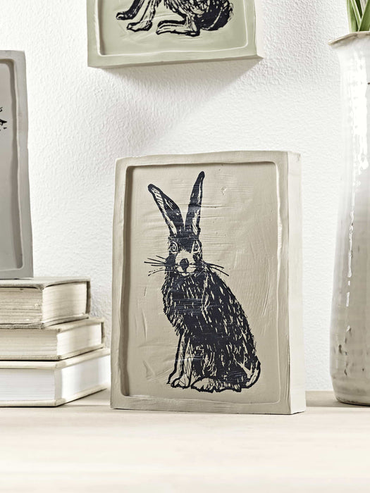 Facing Hare - Standing Print Block