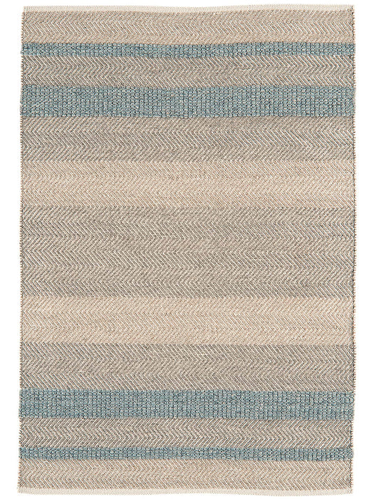 Flatweave Stripe Rug - Blue