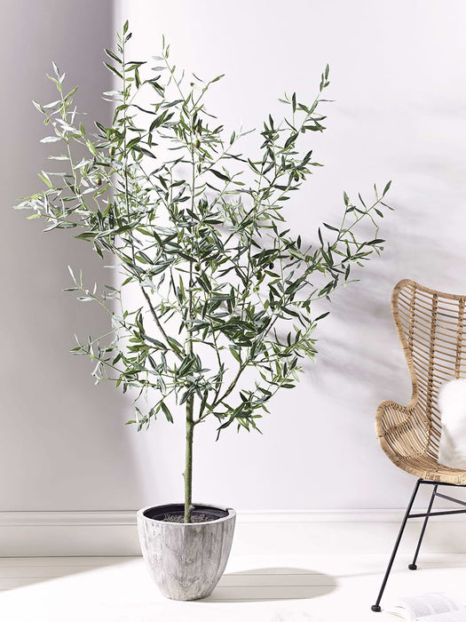 Faux Potted Olive Tree