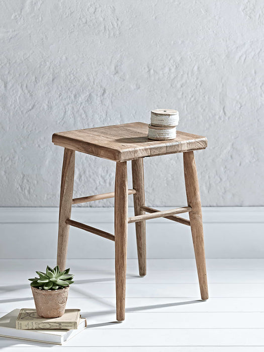 Reclaimed Teak Stool