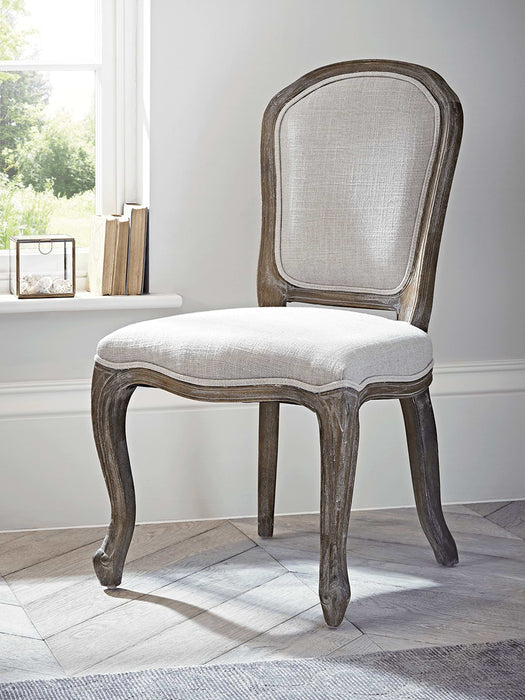 Upholstered Linen Chair