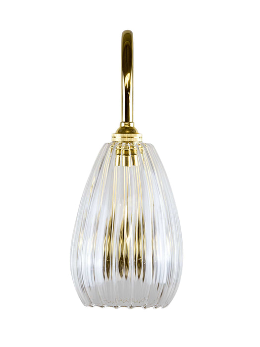 Handcrafted Fluted Glass Wall Light