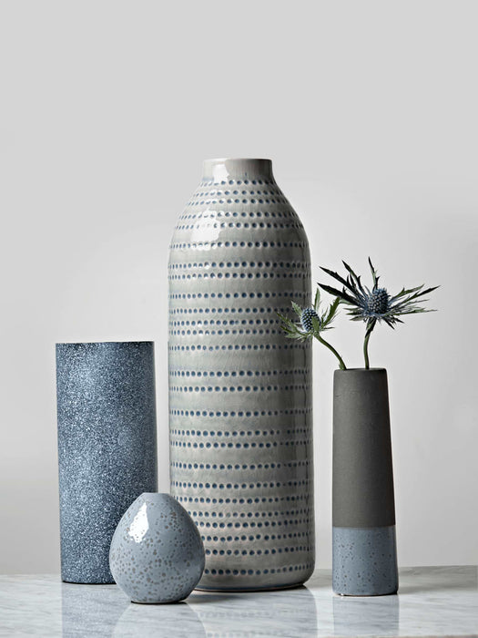 Dipped Concrete Vase - Blue