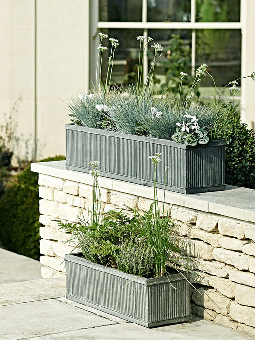 Galvanised Fluted Trough - Small