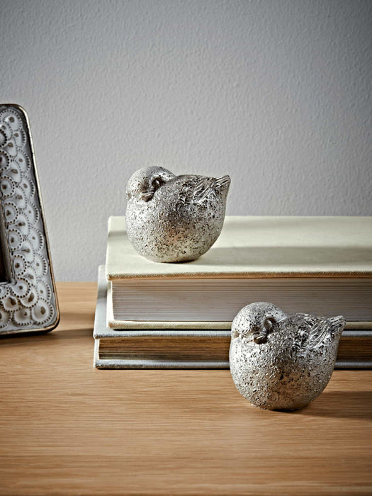 Two Small Silver Chicks