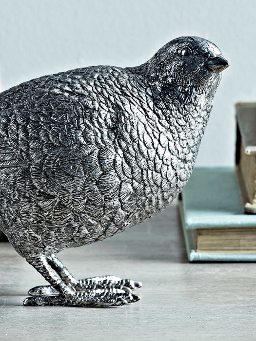 Pair of Silver Quails