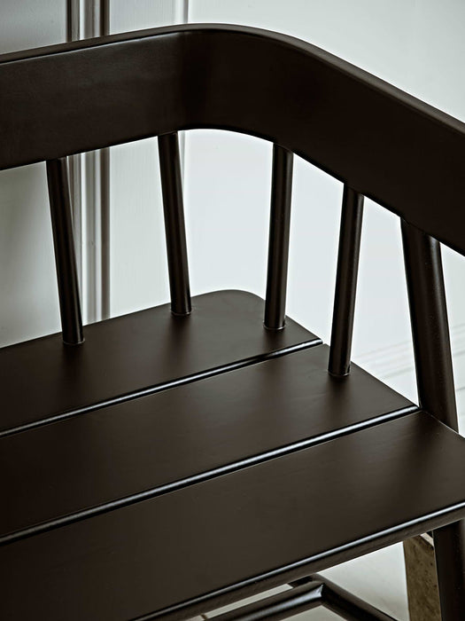 Handcrafted Teak Bench - Black