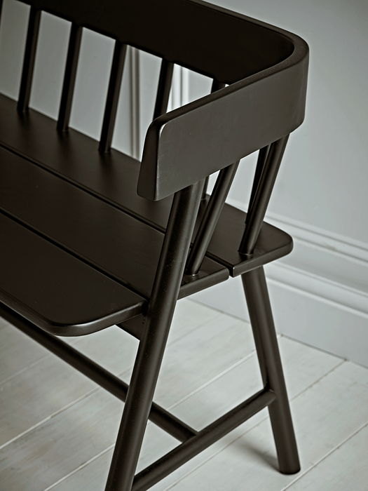 Handcrafted Teak Bench - Black