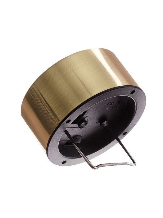 Black Marble & Brass Alarm Clock