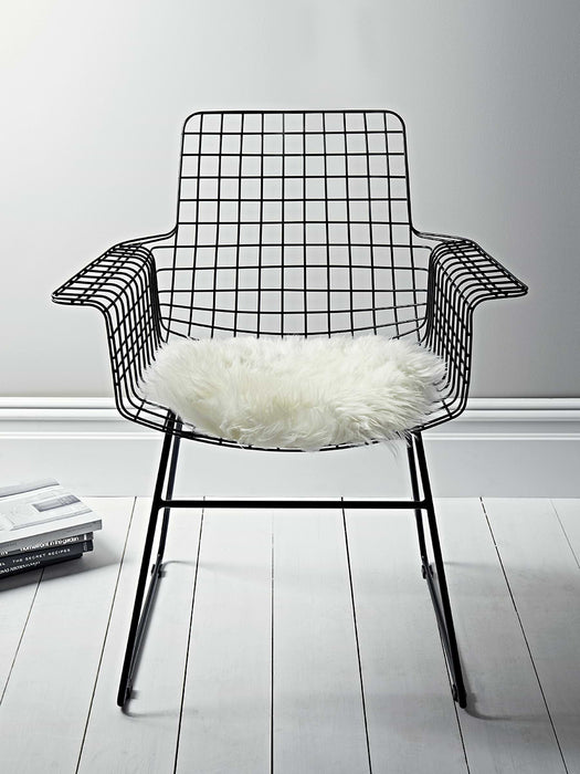 Black Iron Armed Chair