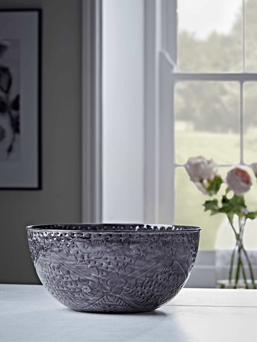 Charcoal Embossed Bowl