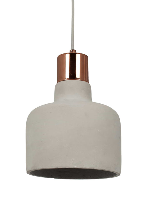 Concrete Copper Pendant