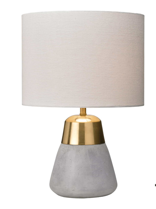 Concrete & Brass Table Lamp