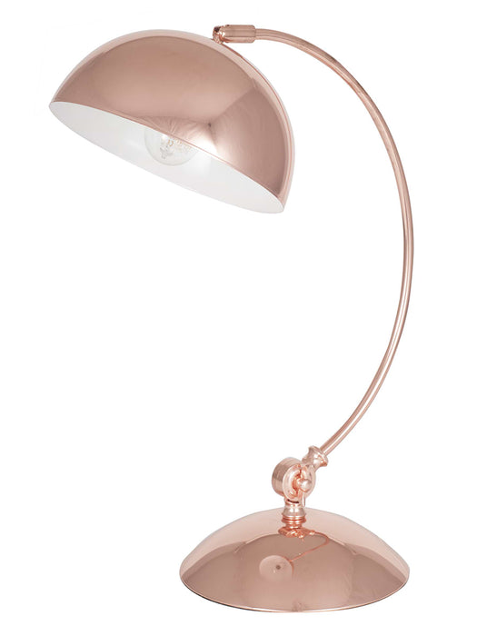 Curved Copper Desk Lamp