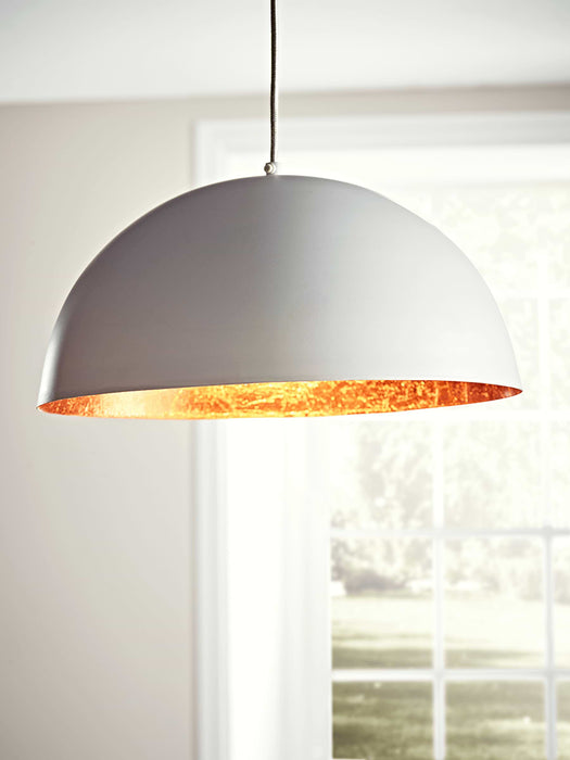 White & Copper Pendant