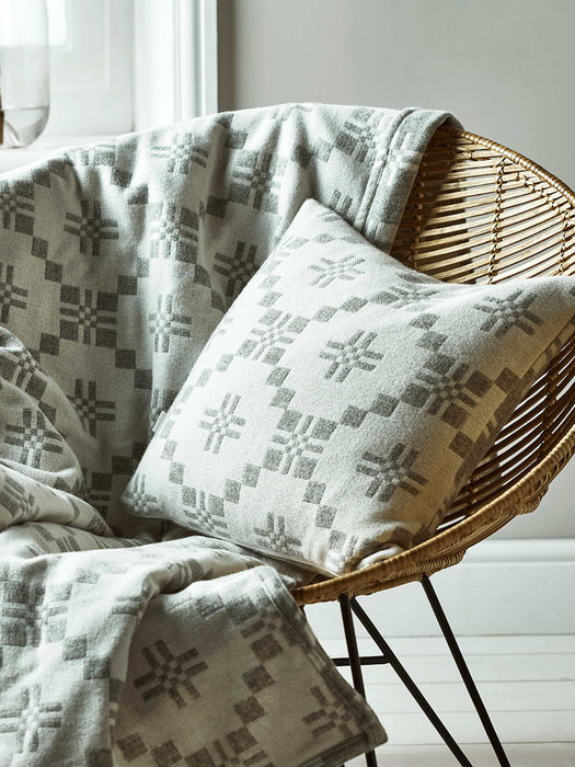 Lambswool Cross Cushion