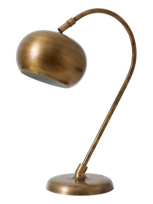 Curved Brass Table Lamp