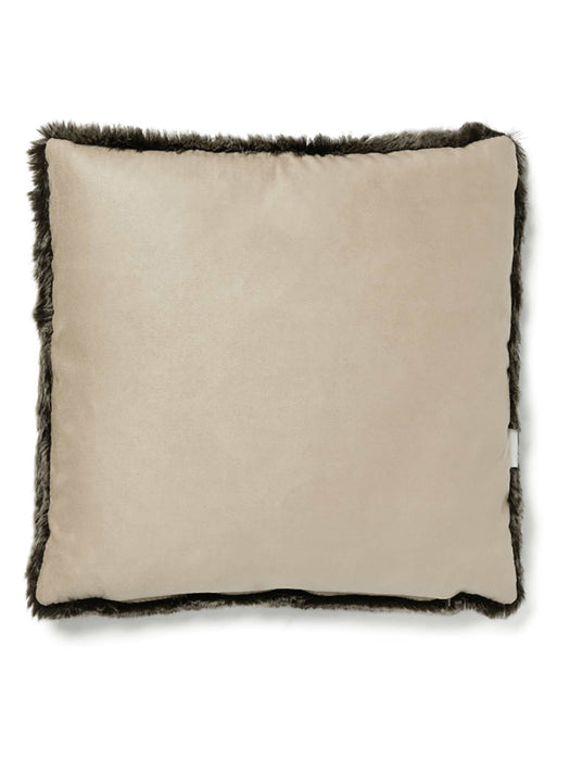 Supersoft Faux Fur Square Cushion - Wolf