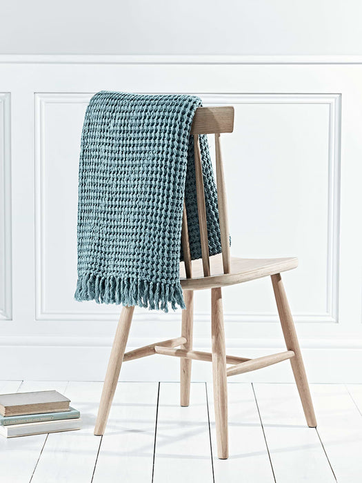 Cotton Waffle Throw - Sage